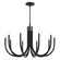 Odensa Ten Light Chandelier in Black (12|52551BK)