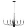 Deela Eight Light Chandelier in Black (12|52528BK)