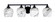 Paramount Four Light Bath Bar in Matte Black (200|3424-MB-4819)