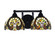 Paramount Two Light Bath Bar in Matte Black (200|3422-MB-9945)