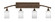 Bow Four Light Bath Bar in Bronze (200|174-BRZ-3001)