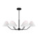 Burke Six Light Chandelier in Midnight Black (454|DJC1016MBK)