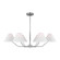 Burke Six Light Chandelier in Brushed Steel (454|DJC1016BS)