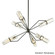 Raef Six Light Chandelier in Textured Black & Polish Nickel (67|F6328-TBK/PN)