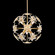 Esteracae Six Light Pendant in Black (53|DN1018N-51R)