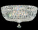 Petit Crystal Deluxe Five Light Semi-Flush Mount in Polished Silver (53|5893-40R)
