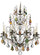 Bordeaux Eight Light Chandelier in Antique Silver (53|5771-48H)