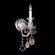 Hamilton Rock Crystal One Light Wall Sconce in Polished Silver (53|5501AM)