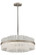 Chime Eight Light Chandelier in Silver Leaf Polished Stainless (68|204-46-SL/SS)
