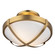 Cara Two Light Flush Mount in Brushed Brass (78|AC11703BR)