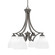 Zilo Four Light Chandelier in Graphite (200|568-GP-4761)