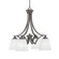 Zilo Four Light Chandelier in Graphite (200|568-GP-460)