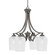 Zilo Four Light Chandelier in Graphite (200|568-GP-4250)