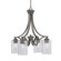 Zilo Four Light Chandelier in Graphite (200|568-GP-3002)