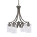 Zilo Four Light Chandelier in Graphite (200|568-GP-300)