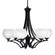 Zilo Six Light Chandelier in Matte Black (200|566-MB-4101)
