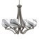 Zilo Six Light Chandelier in Graphite (200|566-GP-4819)
