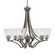 Zilo Six Light Chandelier in Graphite (200|566-GP-461)