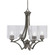 Zilo Four Light Chandelier in Graphite (200|564-GP-530)