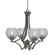 Zilo Four Light Chandelier in Graphite (200|564-GP-5110)