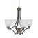 Zilo Four Light Chandelier in Graphite (200|564-GP-500)