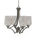 Zilo Four Light Chandelier in Graphite (200|564-GP-4253)