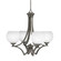 Zilo Four Light Chandelier in Graphite (200|564-GP-4101)