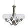 Zilo Four Light Chandelier in Graphite (200|564-GP-202)