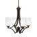 Zilo Four Light Chandelier in Dark Granite (200|564-DG-3001)