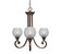 Curl Three Light Chandelier in Bronze (200|253-BRZ-5110)
