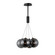 Burst LED Pendant in Black (86|E25084-142BK)