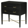 Verona Nightstand in Black Lacquered Linen/Champagne (142|3000-0036)