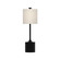 Issa One Light Table Lamp in Matte Black/Ivory Linen (452|TL418726MBIL)