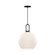 Soji One Light Pendant in Matte Black/Opal Matte Glass (452|PD601710MBOP)