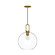 Soji One Light Pendant in Aged Gold/Clear Glass (452|PD601710AGCL)