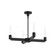 Claire Four Light Chandelier in Matte Black (452|CH607225MB)