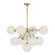 Celia Nine Light Chandelier in Brushed Gold/Opal Glass (452|CH415331BGOP)