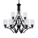 Zilo Nine Light Chandelier in Matte Black (200|569-MB-300)