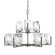 Atlas Nine Light Chandelier in Graphite (200|4509-GP-3009)