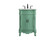 Danville Single Bathroom Vanity in Vintage mint (173|VF10124VM-VW)