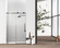 Raleigh Shower Door in Matte Black (173|SD101-4876MBK)