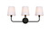 Colson Three Light Bath Sconce in Black and Clear (173|LD7322W26BLK)