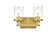 Saanvi Two Light Bath Sconce in Brass and Clear (173|LD7316W12BRA)