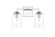 Ronnie Two Light Bath Sconce in Chrome (173|LD7314W14CH)