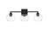 Foster Three Light Bath Sconce in Black and Clear (173|LD7308W25BLK)