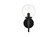 Ingrid One Light Bath Sconce in Black (173|LD7302W6BLK)