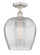 Edison One Light Semi-Flush Mount in Polished Nickel (405|616-1F-PN-G461-12)