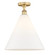 Edison One Light Semi-Flush Mount in Brushed Brass (405|616-1F-BB-GBC-161)