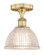 Edison One Light Semi-Flush Mount in Brushed Brass (405|616-1F-BB-G422)
