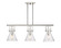 Downtown Urban Three Light Island Pendant in Polished Nickel (405|411-3I-PN-G411-10SDY)